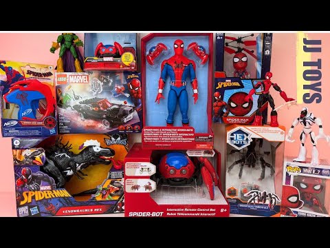 Marvel Spiderman SPIDER-BOT  BATTLES Unboxing Toys Review ASMR