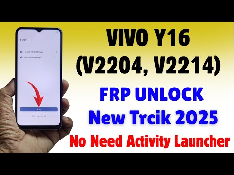 Vivo Y16 Frp Bypass 👉Reset Google Account 2025 - All Vivo Mediatek V5 Security Frp Unlock 2025
