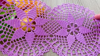Eye-Catching Crochet Motif Multi-Purpose Runner, Blouse Model Step by Step