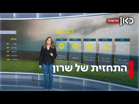 קורל הגיעה: שלג בירושלים ובצפון | התחזית 23.02.25