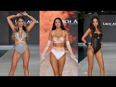 [4k60] 2024Liech Antel part.1 | 2024 Miami Swim Week D.C | Vertical slow motion