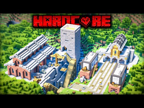 I Transformed a RAVINE into a MINING OPERATION in Minecraft Hardcore