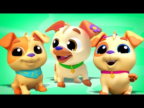 Five Little Puppies Preschool Nursery Rhymes & Baby Songs