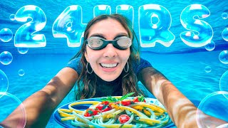 24 HORAS EN LA PISCINA 😱💦 (Amara perdió el reto) - Amara Que Linda 