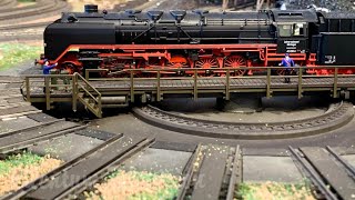 HO Scale Trains on a Beautiful Private Model Railroad Layout by Märklin