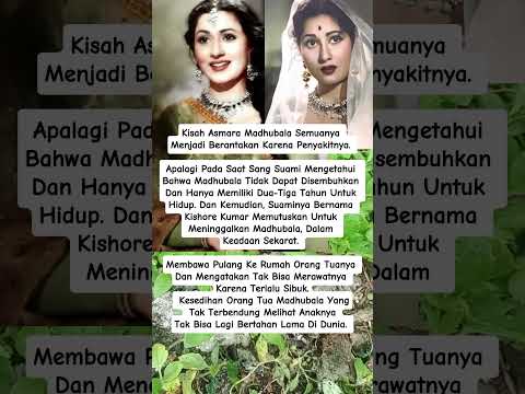 Kisah cinta artis Bollywood madhubala yang sekarat tanpa di rawat suaminya #bollywood #madhubala