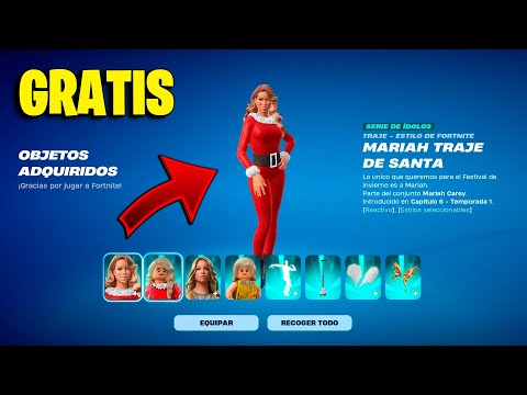 ✅COMO CONSEGUIR *LOTE MARIAH CAREY* GRATIS EN FORTNITE / CAPITULO 6 TEMPORADA 1