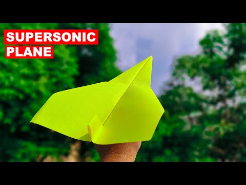 EASY Paper Plane that FLY FAR || How to Make Paper Airplane EASY that FLY FAR || Super Sonic Plane