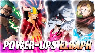 Estos son TODOS los NUEVOS POWER-UPS de los MUGIWARAS en ELBAPH - One Piece