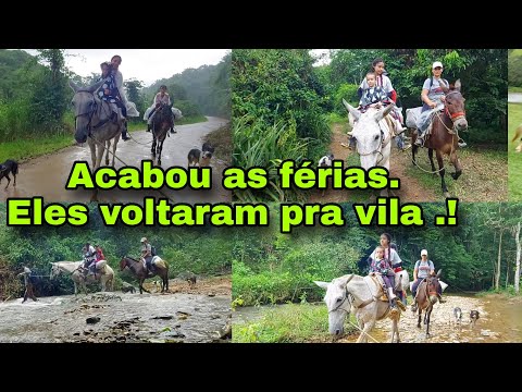 PEGAMOS MUITA CHUVA NO CAMINHO, 17 KM DE CAMINHADA PRA VOLTAR COM A FAMÍLIA