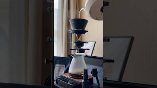 Coffee brewing with OREA V4 WIDE APEX Bottom & MHW-3BOMBER Hand Drip Chilling Ball Holder #coffee