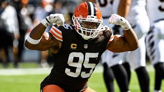 Myles Garrett Rare High Quality Clips for Edits! (Upscaled With Topaz)