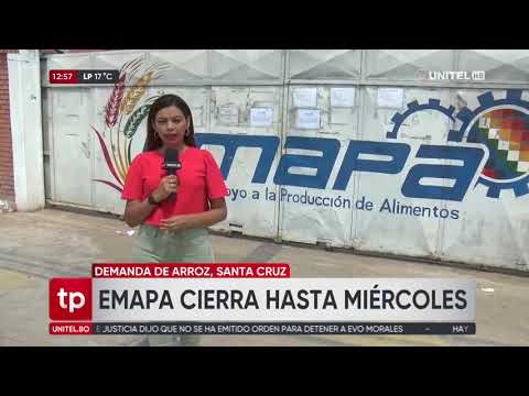 Por dos días, no atenderán en las oficinas de Emapa de la zona norte de Santa Cruz de la Sierra