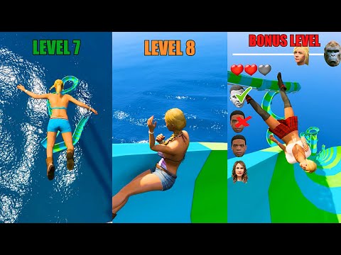 Tracey Water Slide Level 7, Level 8 & BONUS Kong Boss Level