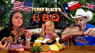 Brits Try Terry Black's BBQ For The First Time In Texas *TEXAS BBQ BLEW OUR MINDS*