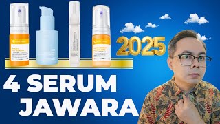 4 SERUM JAWARA UNTUK MENCERAHKAN & MENGENCANGKAN WAJAH