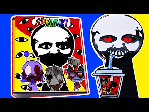 Making INCREDIBOX SPRUNKI Game Book + HORROR SPRUNKI /BLACK'S ORIGIN STORY! Incredibox Sprunki