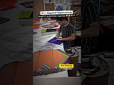 Making Kites 🪁 #viralvideo #kite #kiteflying #shorts #trending