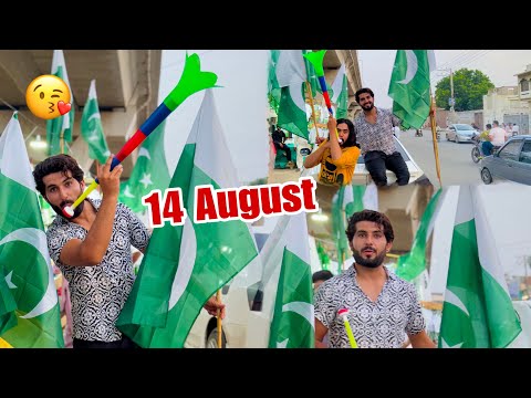 14 August Ki Tayari 😍 Car Pe Flag Diya 😘