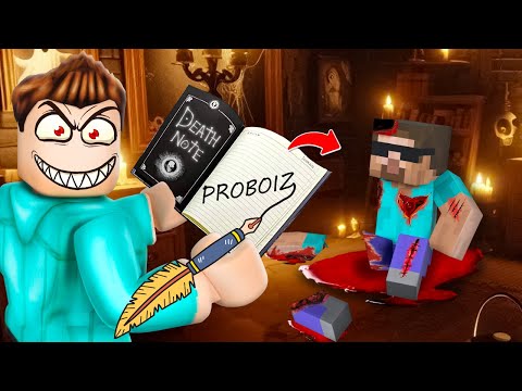 USING DEATH NOTE TO KILL MY FRIENDS IN ROBLOX!!