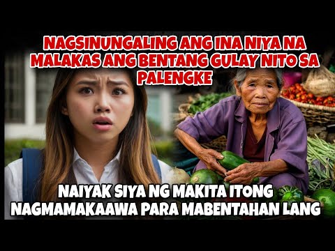 NAGSINUNGALING ANG INA NIYA NA MALAKAS ANG BENTA NITO SA PALENGKE. NAIYAK SIYA NG MAKITA ANG TOTOO