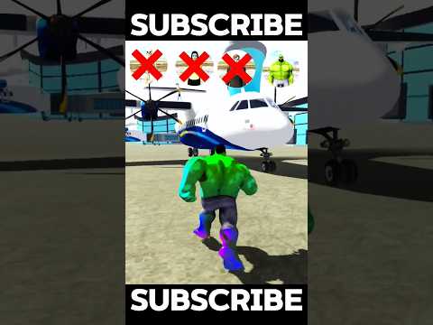 CHARACTERS 🤯 PUNCH ✊👊 CHALLANGE WITH ✈️ | IN INDIAN BIKE DRIVING 3D | #shorts #gaming #gta