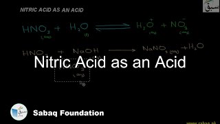 Nitric Acid as an Acid