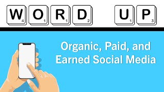 Word Up: Organic, Paid, and Earned Social Media | What are the differences?