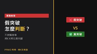 假突破怎麼判斷？裸K教你看K棒反應｜不被騙進場