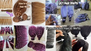 5 Amazing DIY Tutorial: How To Make Hair Wefts With Braiding Hair Using A Sewing Machine