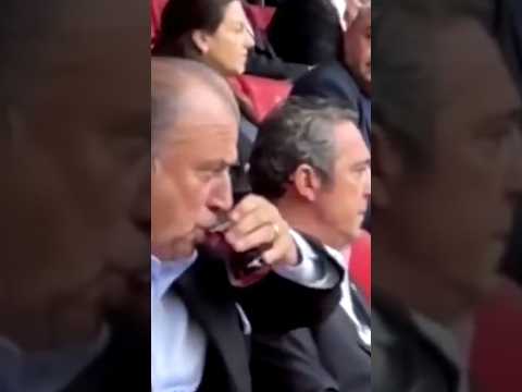 Galatasaray'ın Fenerbahçe'yi yenmesinin ardından Fatih Terim Ali Koç'un yanında çay içiyor 😂