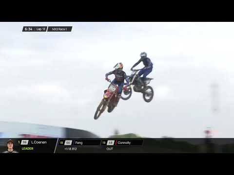 Adamo vs Elzinga MX2 Race 1 | 2024 The Oriental Beauty Valley MXGP of China