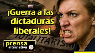 Zajárova arremetió contra todo el Occidente! ¡Comenzó la guerra contra el totalitarismo!