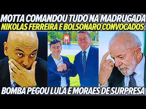 FOI ATIVADA CPMI NA MADRUGADA! MOTTA CHAMOU BOLSONARO E NIKOLAS! GRANDE REVIRAVOLTA EM BRASILIA!