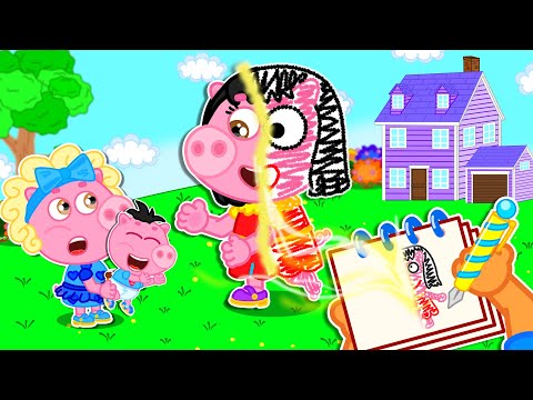 Lion Fqamily | Mommy! Are You Real Pretend to Play with Magic Pen | Cartoon for Kids