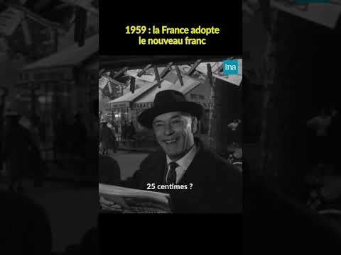 Les Français et le nouveau franc en 1959 💸  #INA #shorts