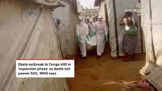YouTube video thumbnail: Congo Ebola Outbreak Kills More Than 500 People