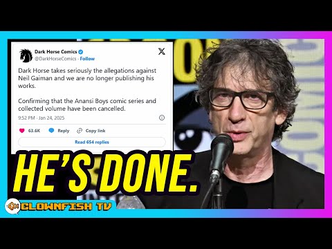 Neil Gaiman is DONE! Dark Horse Comics Publicly CANCELS Him!