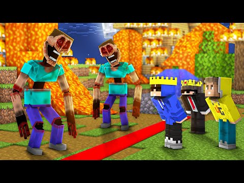 Scary Mimicers SPLIT The Village in HALF in Minecraft!