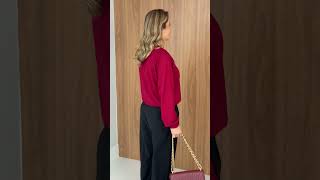 Vídeo adicional 6 do item Blusa Trend - Cinza - em Moletinho com Toque Fashion dos Ilhoses
