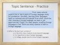 Identifying Effective Topic Sentences