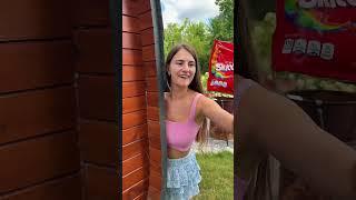 Skittles burger by Secret Vlog