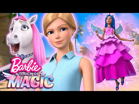 ¡Barbie y Alo invocan al alicornio Zafiro! | Barbie: Un toque de magia Temporada 2