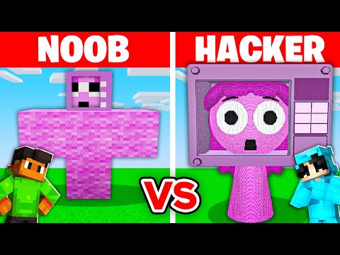 NOOB vs HACKER: I Cheated In a SPRUNKI OC LILY Build Challenge!