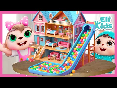 MEGA Fun Doll House | With Ball Pit & Slide +More 🏠💖 | Eli Kids