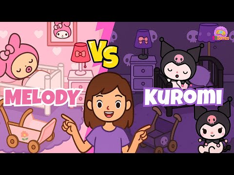 Habitación de BEBÉ MELODY vs KUROMI en Toca Life 👶 ¡GRATIS y SUPER KAWAII! 🎀💜