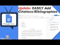 Adding Citations and Bibliographies in Google Docs