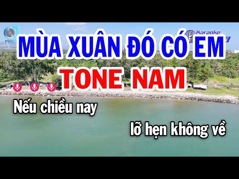 Karaoke Mùa Xuân Đó Có Em Tone Nam ( Em ) Beat Mới Nhạc Xuân 2025