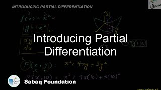 Introducing Partial Differentiation
