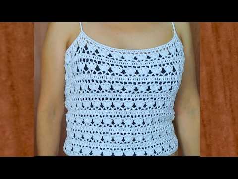 TOP a Crochet paso a paso, Fácil de Tejer/Video Tutorial de TOP a Ganchillo/Crochet TOP Tutorial.